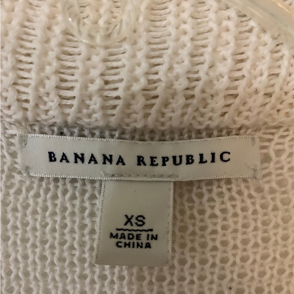 Women’s Banana Republic open-knit cream cardigan size extra small gently used. - Picture 5 of 6
